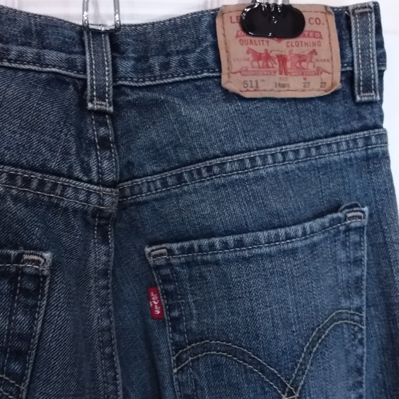 Men's Levis 511 Skinny Jeans 27W 27L preowned - Picture 7 of 13